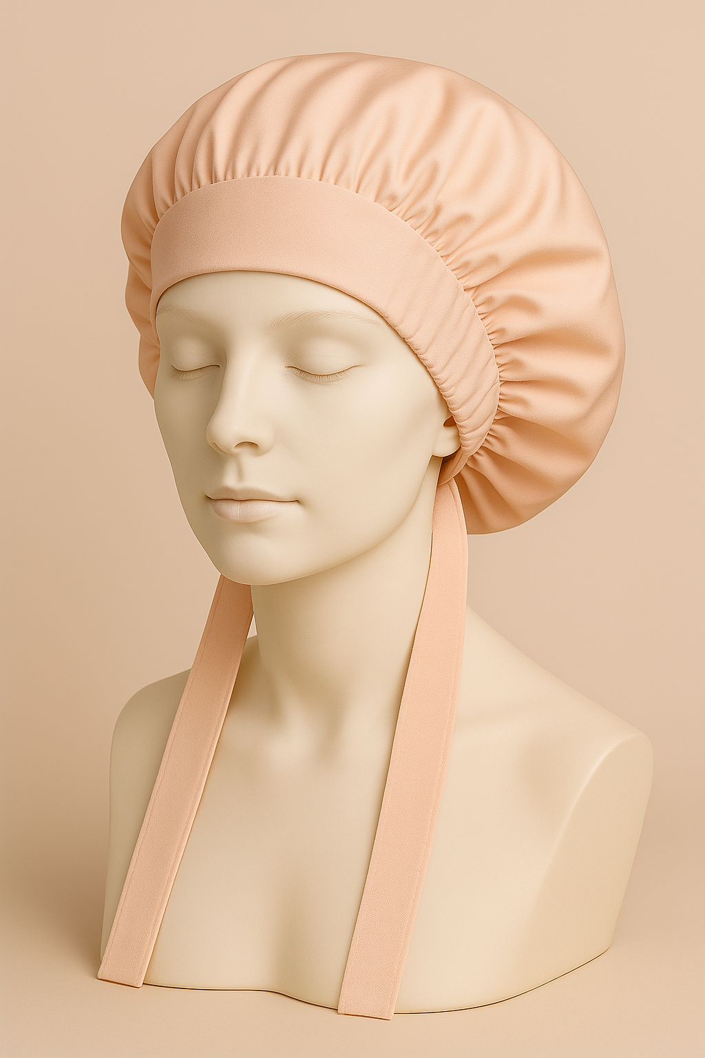 Solid Satin Turban Bonnet