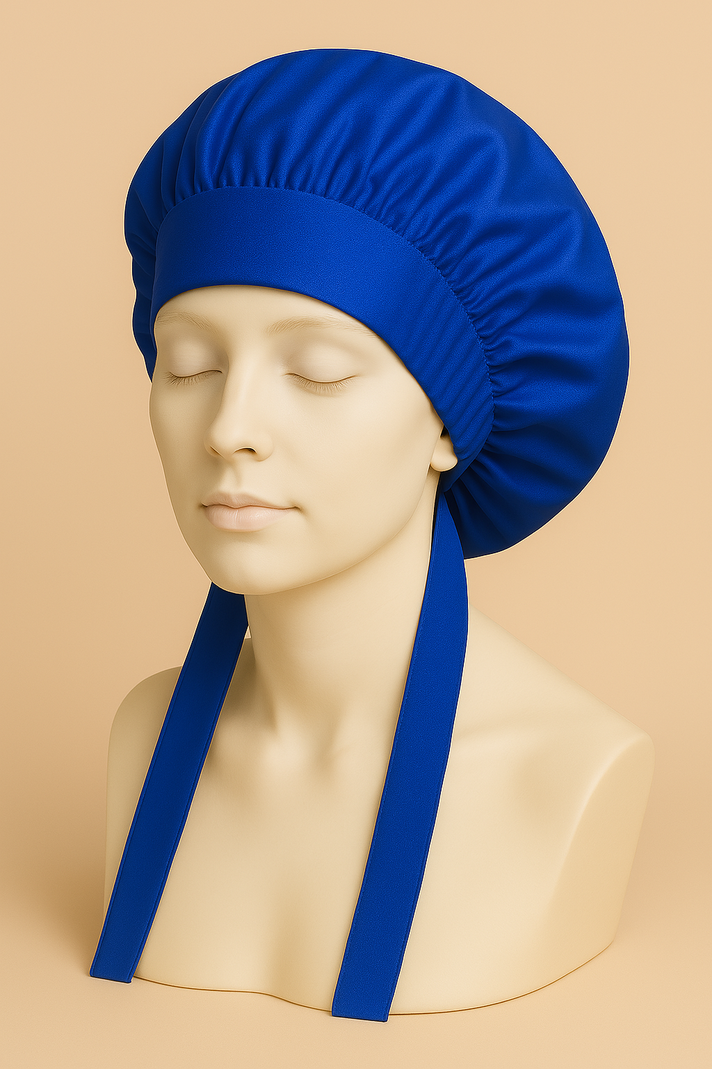 Solid Satin Turban Bonnet